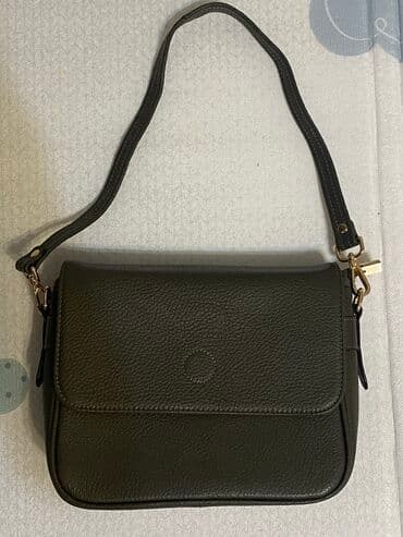 Атайын кийим: Кожаная сумка. Имеется два ремешка. Новая, в идеальном состоянии ни — 1