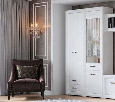 сервант и книжный шкаф: Книжный шкаф, Новый, МДФ — 7