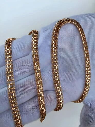 продаю золотую цепочку: Золото комплект 585 проба Ручная работа Цепь и браслет Плетение — 13