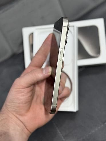 телефоны айфон бу: IPhone 15 Pro, Б/у, 256 ГБ, Natural Titanium, Коробка, 85 % — 3
