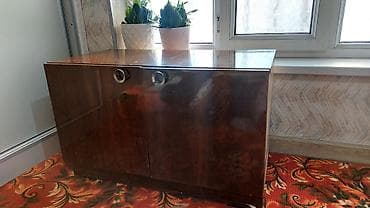 Тумба для вещей и одежды, Б/у, Без зеркала, Другой материал, Самовывоз, цвет - Коричневый