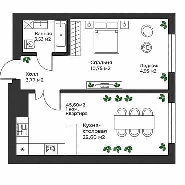 city life: Здание, 46 м² — 2
