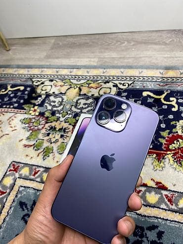 apple монитор: IPhone 14 Pro Max, Б/у, 256 ГБ, Deep Purple, 76 % — 9