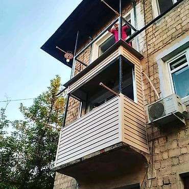 Буюртмага эшиктер: Обшивка и остекление балконов и лоджий сайдингом - Профессиональная — 1