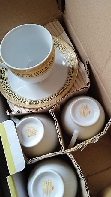 Кофейный набор фарфоровый Royal Porcelain - Комплектация: 6 чашек + 6