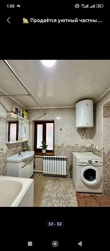 бишкек 1 комната: 62 м², 4 бөлмө, Чогуу жашоосу жок — 3