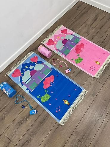 коврик для намаза: Жайнамаз, Дорожный/складной, цвет - Синий — 1