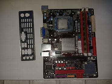процессор 478: Материнская плата для ПК, Б/у, Biostar, LGA775, Micro-ATX — 1