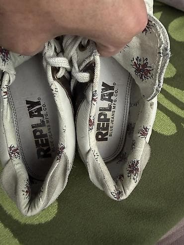 ботасы ролики: Кеды Replay Blue Jeans - Бренд: Replay (логотипы на стельке, подошве — 3