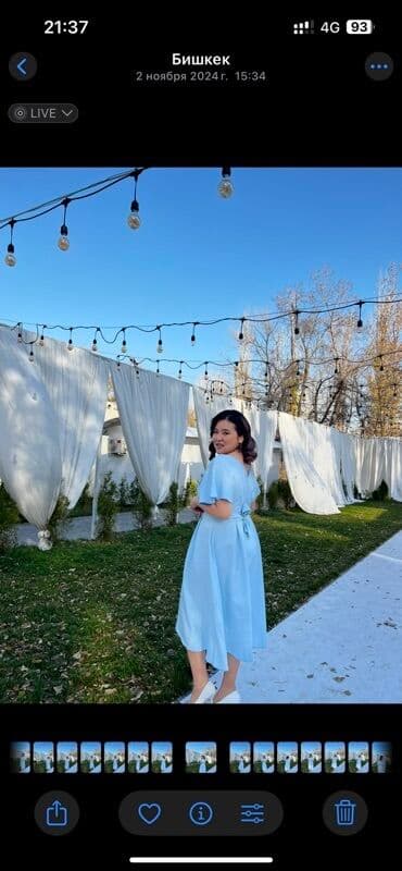 длинное платье в пол с открытой спиной: Вечернее платье, А-силуэт, Креп, С рукавами, Открытая спина, M, L, XL — 1