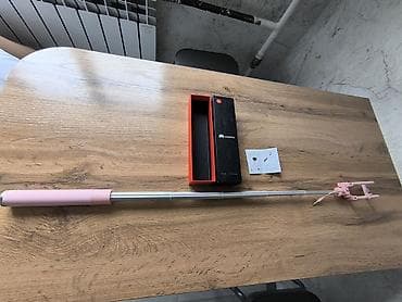 самоор бу: Проводной селфи‑монопод Huawei (розовый) - Компактная складная — 3
