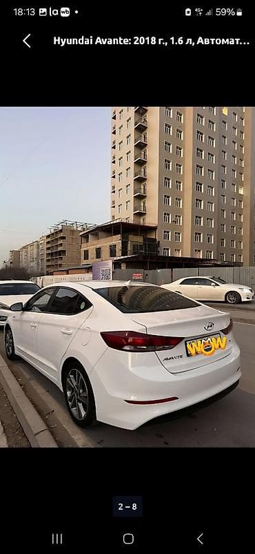 byd qin: Hyundai Avante: 2018 г., 1.6 л, Автомат, Седан — 2