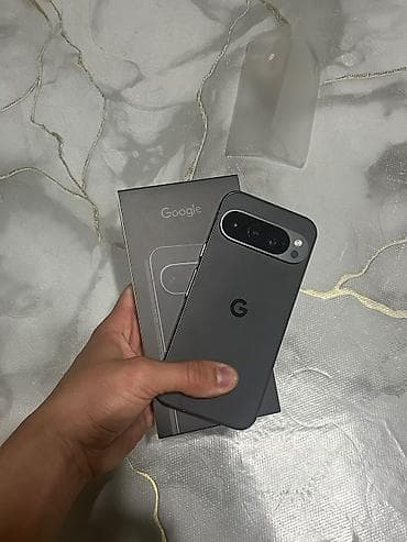 Google Pixel 9 Pro, Б/у, 128 ГБ, цвет - Черный, 1 SIM, eSIM