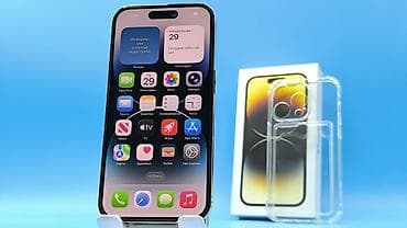 Техника и электроника: IPhone 14 Pro, Б/у, 256 ГБ, Золотой, Защитное стекло, Чехол, Коробка, 100 % — 5
