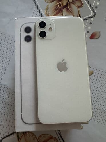 музыкальный микрофон: IPhone 11, Б/у, 128 ГБ, Белый, Коробка — 3