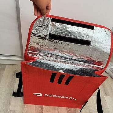 Аксессуарлар: Термосумка DoorDash для доставки еды - Вместительная прямоугольная — 3