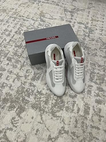 Мужские кроссовки, 43, Prada, Новый, цвет - Белый, Самовывоз