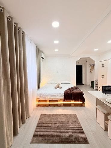 apartments: Студия, Люкс, элитка, Кок-Жар ж/м, Бронь, Кондиционер, Постельное белье — 4