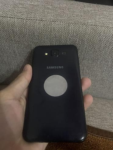 Samsung Galaxy J7, Б/у, 32 ГБ, цвет - Черный, 2 SIM