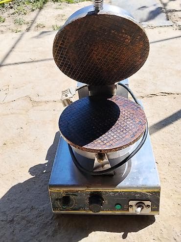 вата машина: Профессиональная вафельница (пресс для тонких вафель/рожков) — 2