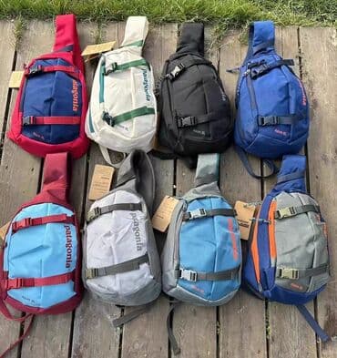 Барсетка, Patagonia, Застежка на молнии, Множество карманов, Моющийся материал, Новый