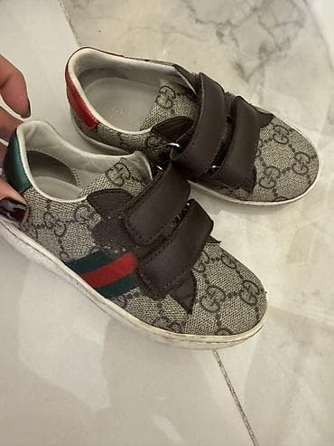 mary jane: Детские кроссовки Gucci оригинал. Состояние идеальное. - Модель — 1