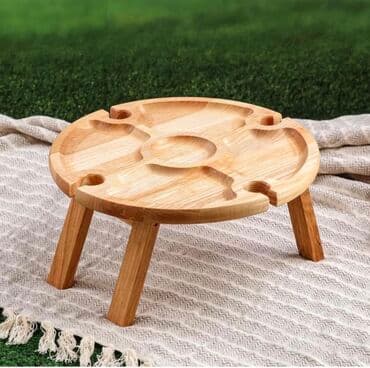 кухиний: Столик-поднос для вина и закусок, 30*16 см — 2