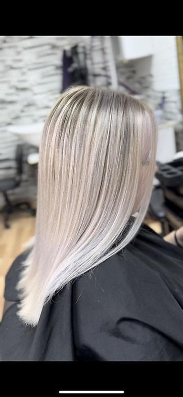 тонирующий бальзам для волос: Парикмахерские услуги: Окрашивание в один тон: Короткие волосы 1000с — 4