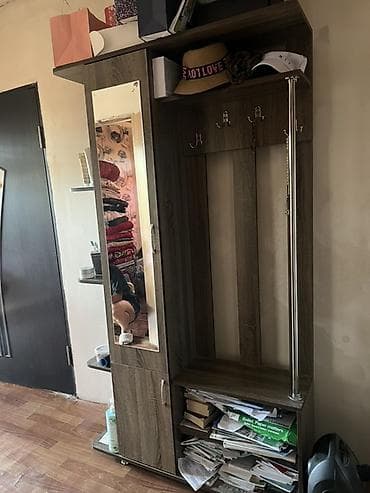 шкаф в прихожую с обувницей: Шкаф-прихожая, С зеркалом, ЛДСП — 1