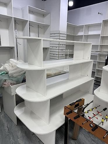 стелаж: Торговое оборудование для магазина (белое, ЛДСП) Состав и — 4