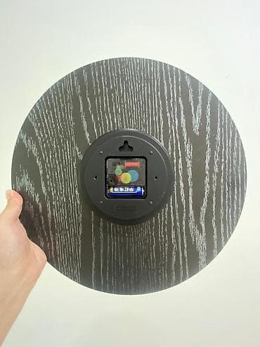 Настенные часы с рисунком юрты Размер: 34x34 Кварцевый механизм на — 2
