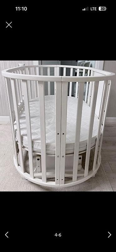 7в1: Детская кровать трансформер, Б/у, Другой тип, цвет - Белый — 5