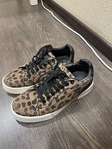 леопардовая: Женские кеды с леопардовым принтом - Бренд: Dolce & Gabbana — 3