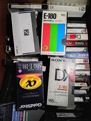 sharp 777: Коллекция видеокассет VHS E-180 - Формат: VHS, стандарт E-180 (до ~3 — 2