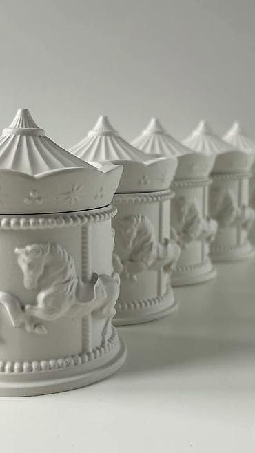 мешки сетки: Декоративные шкатулки из гипса/полимерного камня с крышкой - Формы — 1