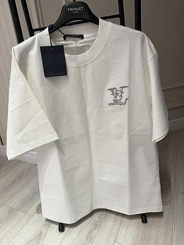 luis vitton: Мужская футболка, M, Louis Vuitton, Новый, цвет - Белый, Самовывоз, Платная доставка — 1