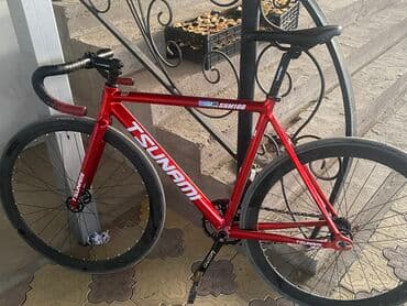 купить велосипед в бишкеке бу: Шоссейный велосипед, Tsunami, Рама M (156 - 178 см), Б/у — 6