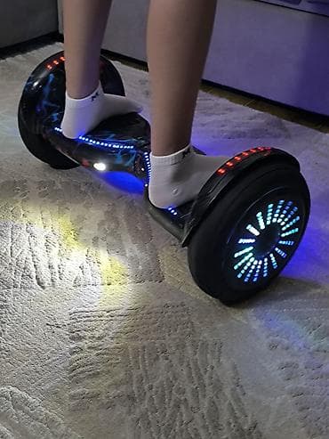 роллер клуб: Гироскутер с подсветкой и Bluetooth - Диаметр колес: 8,5 дюйма — 7