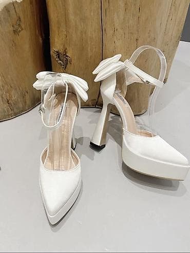 Сулуулук жана ден соолук: Туфли-лодочки на каблуке с платформой и ремешком на щиколотке - — 1