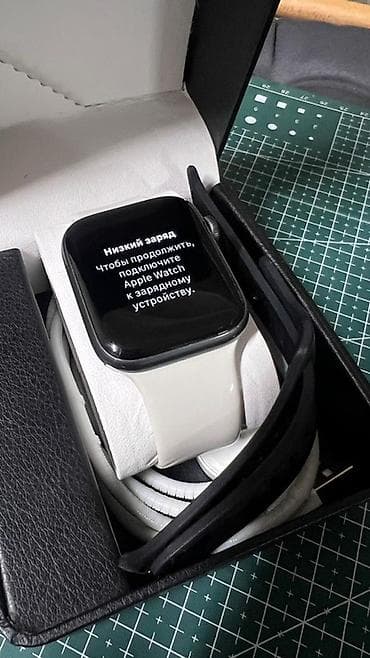 mi watch lite бишкек: Apple Watch 4 44 mm в хорошем состоянии в комплекте белый ремешок — 7