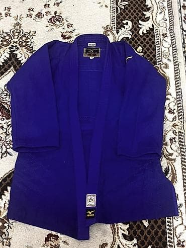 мед одежда: Кимоно для дзюдо Mizuno (синее), комплект: куртка и штаны. На рост — 1