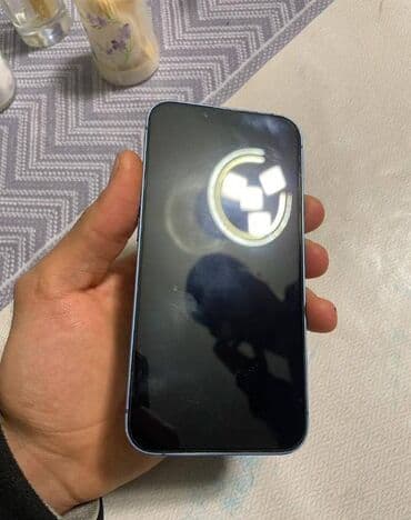 IPhone 13, Б/у, 128 ГБ, Синий, Наушники, Зарядное устройство, Кабель, 90 %