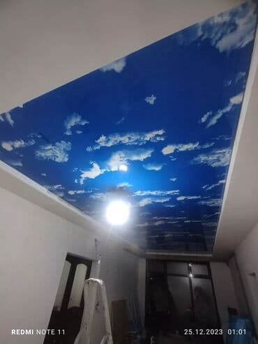 услуги разнорабочего: Керме шыптар Жылтырак, Жылтырабаган, 3D потолоктор Кепилдиги, Акысыз консультация, Акысыз ченөө — 4