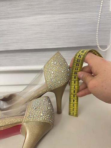 рейбан очки: Босоножки, 37, Gucci, Б/у, цвет - Черный — 5