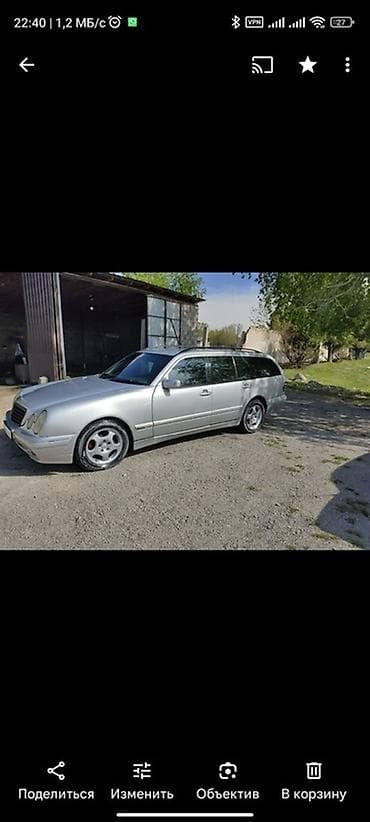 бак вольво: Mercedes-Benz E-Class: 2000 г., 3.2 л, Автомат, Дизель, Универсал — 7