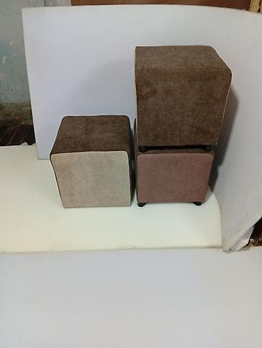 Мебельные гарнитуры: Пуфы-кубы мягкие - Форма: квадратные кубы. - Материал обивки — 3