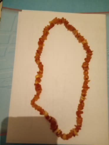 в единственнои экземпляре: Необработанные янтарные бусы из Калининграда (против зоб) новые на — 2