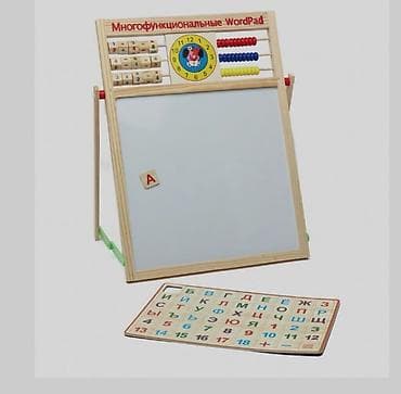 Двусторонняя обучающая доска-мольберт WordPad - Материал: дерево