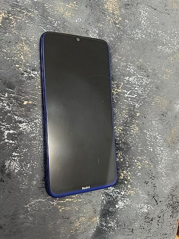 монитор для селфи: Redmi, Redmi Note 8, Б/у, 128 ГБ, цвет - Синий, 2 SIM — 2