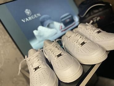 Кроссовки и спортивная обувь: Белые NIKE AIR FORCE 1 низкие кроссовки в классическом стиле - — 1